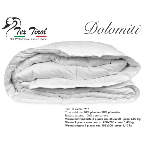 GOOSE TEX TIROL © DOLOMITI DOWN JACKET 50% GOOSE DOWN / 50% GOOSE DOWN