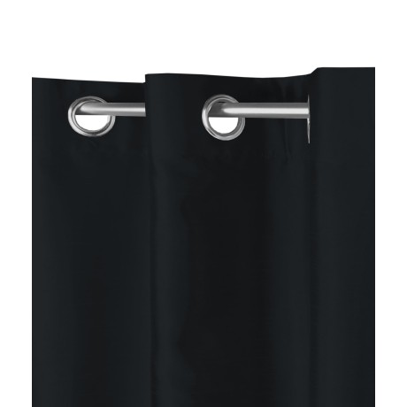 SOLID COLOR BLACK CURTAIN CM.140X290 PACKAGED