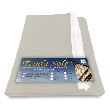 TOLDO DE EXTERIOR JARDÍN BALCÓN COMBINADO CREMA EMPAQUETADO