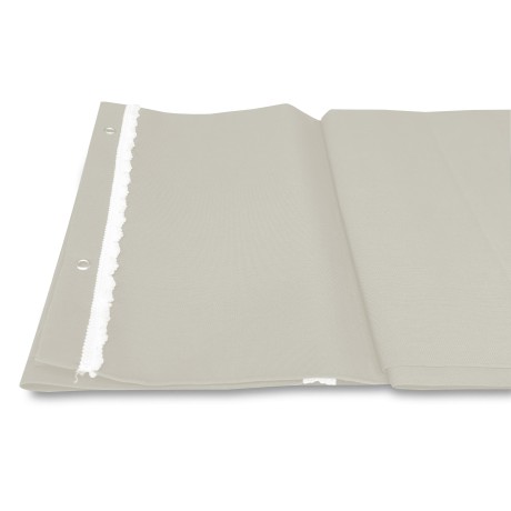 TOLDO DE EXTERIOR JARDÍN BALCÓN COMBINADO CREMA EMPAQUETADO