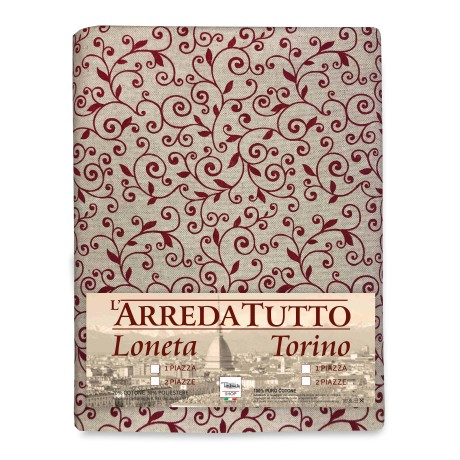 HANDTUCH EINRICHTUNGSBEZUG GRAN SCHAL TAGESDECKE SOFABEZUG STOFF DORY RED ARABESQUE