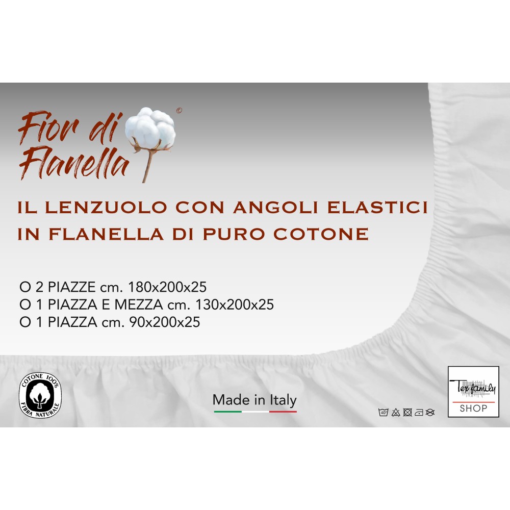 Lenzuolo Sotto con Angoli ed Elastici 100% Cotone Misura cm